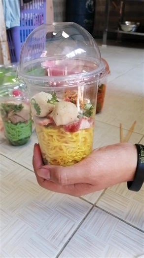 Delicious Meal Prep in a Clear Plastic Cup