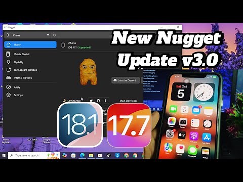 New Nugget update v3.0 is out now | Working on iOS 18.1/17.7/16.7.10 All devices