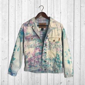 Limited Up-Cycle Tie Dye 90’s denim jacket
