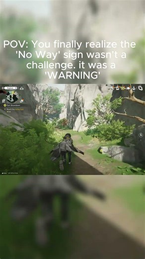 POV: You finally realize the 'No Way' sign wasn't a challenge. It was a 'WARNING'
