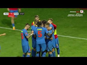 GOOOL! Hermannstadt - FCSB 1-2. Compagno face ”dubla” din centrarea lui Crețu”