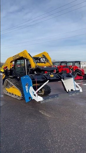 Snow Pusher with Back Drag for Gehl Skid Steers - SnowFire BLAST on VT275
