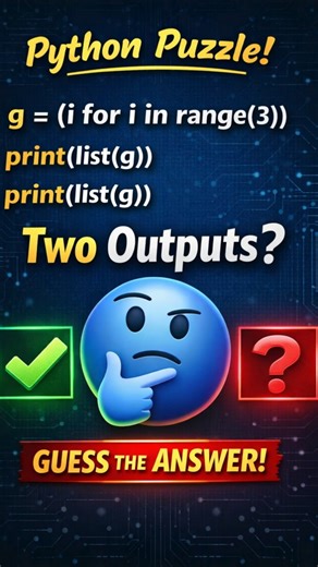Python Generator Trick 😳 Why Second Output is Empty? | Q49 | Explained #shortsfeed