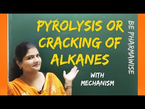 What is pyrolysis of alkanes? cracking of ethane with mechanism.. #Be Pharmawise