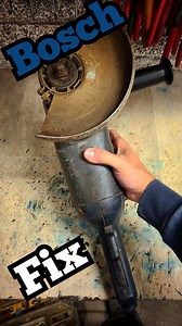Repairing a Bosch GWS 22-230 H angle grinder with a broken motor fan. #Bosch #grinder #broken #fixed #loose #fan #reattached #gws22230h #grinder #toolrepair #toolfix #howto | Deandohertygreaser