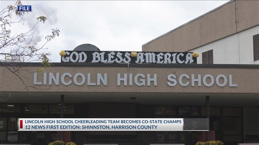 Lincoln High School cheerleading team named co-state champions