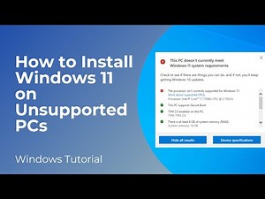 How to Install Windows 11 25H2 on Unsupported PCs