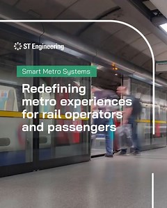 573K views · 111 reactions | From Australia and Saudi Arabia to Thailand and Taiwan, we’ve delivered over 200 smart #metro projects across the world.  Discover how our smart metro solutions are redefining urban mobility and the way we travel.   Explore our suite of Smart Metro Systems: https://tinyurl.com/bddysr6y #STEngineering #SmartMobility #Rail #Transportation | ST Engineering | Facebook