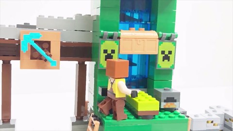 LEGO Minecraft Creeper Mine | Creeper Battle in Stop Motion Animation