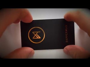 Matte black business cards with Gold Foil Stamping