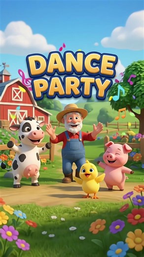 🐮 Old MacDonald Had a Farm 🎵 | Animal Dance Party 🐷🐥 | Nursery Rhymes for Kids