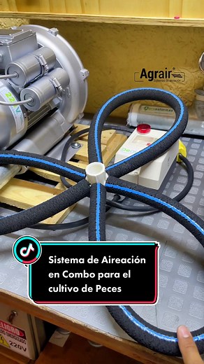 Sistema de Aireación Completo para Cultivo de Peces
