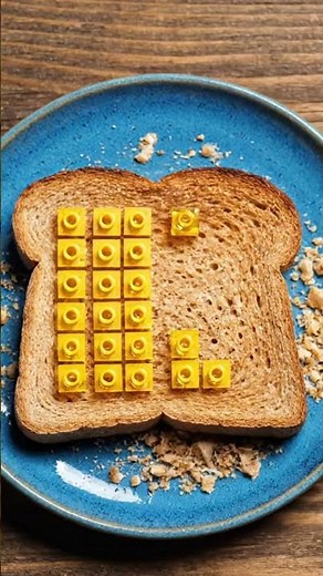 Satisfying LEGO Toast Stop-Motion Animation - Building the Perfect LEGO Breakfast! 🍞🧱 #Shorts