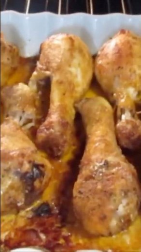Oven-Fried DRUMSTICKS 😋 So YUMMY 😍 #fun #baking #homemade #chicken #legs #recipe #tutorial