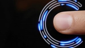 Scanning Fingerprint on Green Mock-up Screen. Mobile Phone. Scan Biometric Identity Approval. Cyber Security Personal Device. Fingerprint Biometric Scanning on Green Screen. Technology Finger Print.