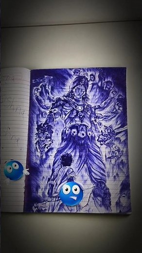 VIRAT ROOP krishna ji🗿 #krishna #viratroop #krishnaart #penart #shorts #ytshorts #viralshort #art