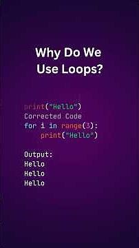 Loops in Python | Concepts under 2 minutes with code examples