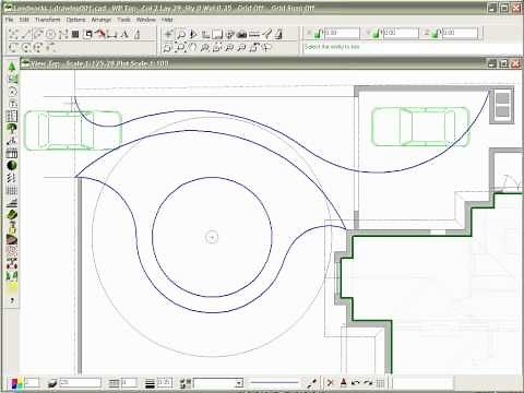 LANDWorksCAD - Drawing a Driveway