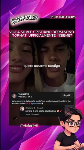 VIOLA SILVI E CRISTIANO BORSI SONO TORNATI INSIEME ❤️ #tiktok #shorts #perte #violasilvi #webboh