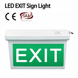 [Hot Item] SAA IP65 Ceiling-Mounted Safety Fire 3 Watts Emergency Exit Sign Light