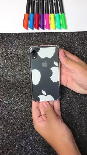Creative Apple Sticker DIY for Phone Cases