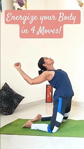 4 Poses to Uplift Your Morning Energy | 5 Min Full Body Morning Yoga Ritual