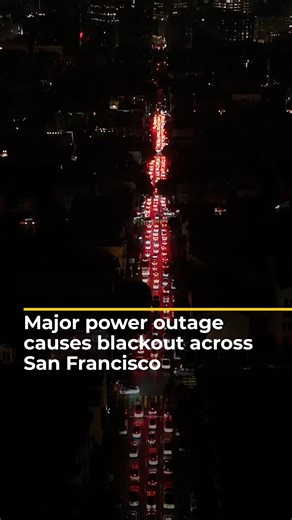 205K views · 3K reactions | A major power outage caused a widespread blackout across San Francisco, leaving approximately 130,000 households without electricity. The outage was partially caused by a fire at a PG&E electrical substation which also led to the suspension of self-driving Waymo vehicles, resulting in traffic disruptions. | Al Jazeera English | Facebook
