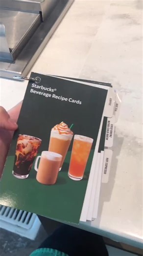 Starbucks Beverage Recipe Cards Tutorial