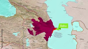 map of Baku, the capital of Azerbaijan.Zooming In: Exploring the Details of the Baku Map