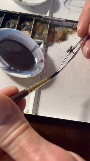 Thierry Duval🎨 on Instagram: "Step 5 : In this video, I explain how to draw straight lines with the ruling pen and watercolor. “A little cherry tree in bloom on the Île St Louis” Pure transparent watercolor painting on Arches paper cold pressed 356gr. All my whites are the whites of the paper. Size : 17,7 inch x 17,7 inch. Private collection. Etape 5 : Dans cette video, j’explique comment tracer des lignes droites avec le tire ligne et l’aquarelle. « Un petit cerisier en fleur sur l’île St Loui