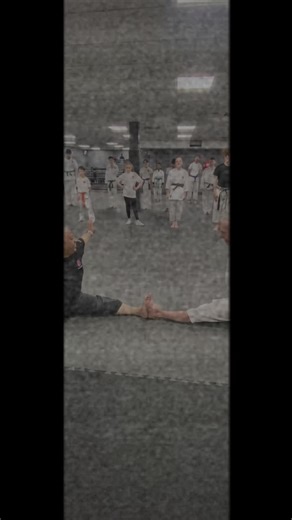 Oldies showing the young ones how to do the splits #Wado #Karate #splits
