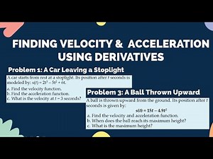 The Easiest Way to Solve Velocity and Acceleration: Calculus Tricks!