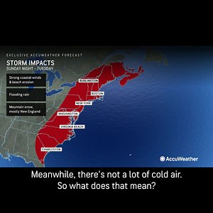 3.6K views · 93 reactions | ️ A strengthening storm could have significant impacts over much of the eastern US over the weekend and into the start of next week. | AccuWeather | Facebook