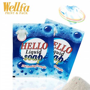 [Hot Item] Custom Printed 1kg 2kg Plastic Back Sealed Washing Sachet Packaging Bags Laundry Detergent Packing Wash Powder Pouch Bag