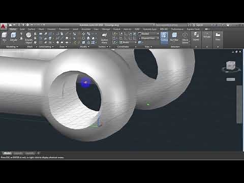 AutoCAD 3D, screw pin chain shackle, AutoCAD training