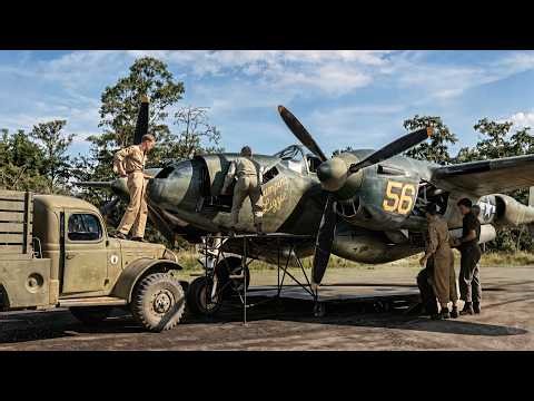 B-17 Flying Fortresses and Fighter Escorts: The Tactics That Won WWII. Restored Footage 4K