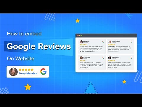 How to embed Google Reviews On A Website?