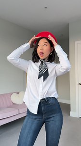 MEET & GREET TIX IN BIO 🎟️ skinny jeans: YAY or NAY? 😱 this Parisian-inspired look is a YAY for me 💋 Beret: @primark.usa Earrings: @tenwilde Scarf: @coach Top: @spanx Jeans: @fashionnova Heels: @vincecamuto #fashion #outfit #outfitinspo #style #aesthetic #inspo #ootd #grwm #gdwm #skinnyjeans | vivacious.honey