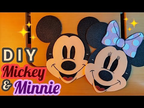 How to make a Mickey and Minnie Mouse costume for children using foam - Momuscraft