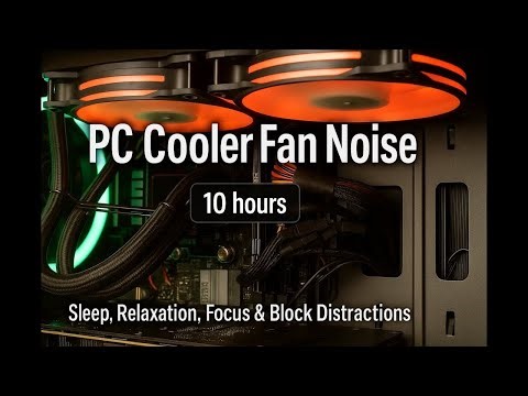 PC Fan Noise Ambience | Relaxing White & Brown Noise for Sleep, Study & Focus (10 Hours)