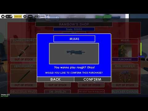 Roblox: I Wanna Test The Game - New Weapon M16A1 (Version 11111)