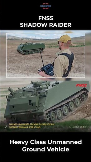 Turkish Heavy Class Unmanned Ground Vehicle Shadow Rider