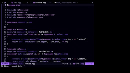 Creating a Linear Algebra Library in C