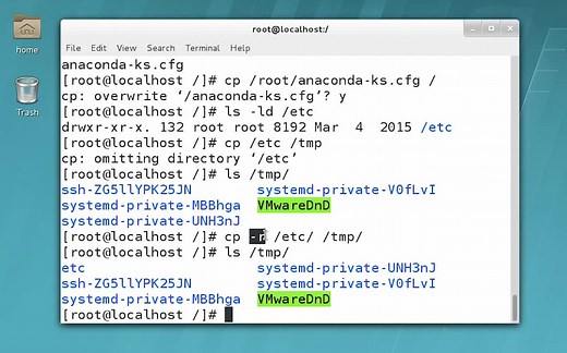 Linux如何复制文件？Linux常用命令cp演示