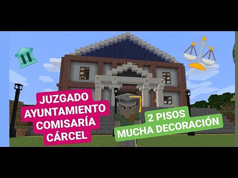 COMO CONSTRUIR UN JUZGADO AYUNTAMIENTO en MINECRAFT 1.12.2 👨‍⚖️⚖️👮Lulioland Server con Mods y Amigos
