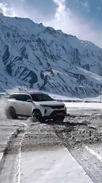 Toyota Fortuner Legender Drifting in Snow Mountains | 4K Cinematic Shorts ❄️