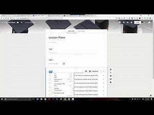 Creating Lesson Plans in Google Forms