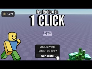GENERATE A ROBLOX GAME IN 1 CLICK?!