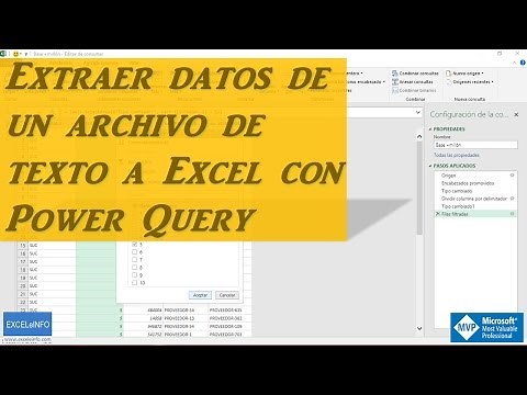 Extract data from a text file to Excel with Power Query @EXCELeINFO @SergioACamposH