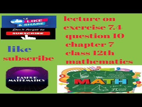 Class 12 Ex 7.4 Q10 math/integration /chapter 7/Q10 Ex 7.4 Q10 12th math